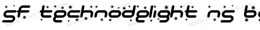 SF Technodelight NS Bold Italic字体转换